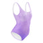 Womens One-Piece Swimsuit-Watercolor Fade Orchid