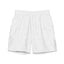 Mens Swim Trunks (Recycled Material)-Modern White Floral