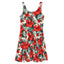 Womens Sun Dress-Classic Aloha Red Hibiscus