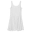 Womens Sun Dress-Modern White Floral