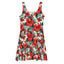 Womens Sun Dress-Classic Aloha Red Hibiscus